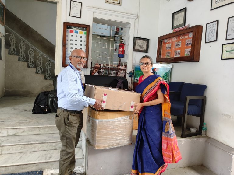 83rd Program at Silda, Jhargram ; Daria, Diamond Harbour and Changdona, Canning  .. Distribution of clothes for Durgapuja