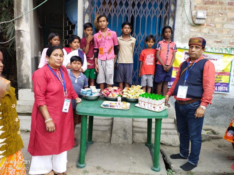 72nd Prog with Canning, Dongaria, Singur and some other areas … Food distribution etc for new year celebration.