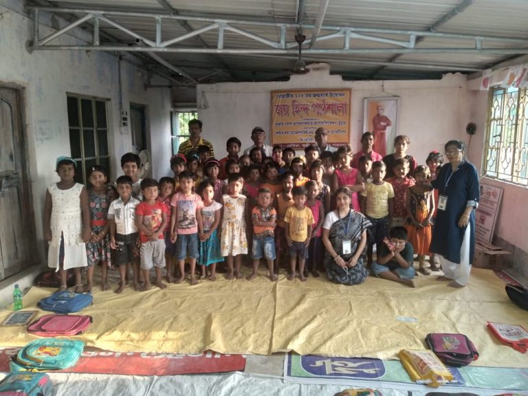 64th prog at Jaihind Pathshala, Daria, Diamond Harbour … encouraging rural children for dance and drama.